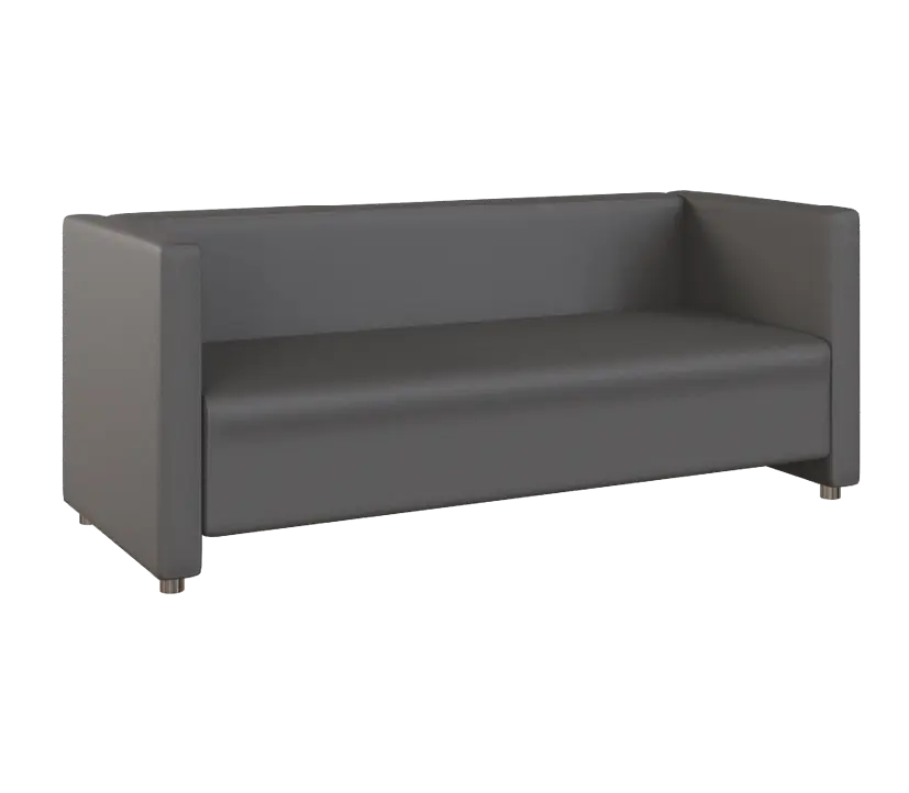 MIRA 3 pohovka, koženka tmavě šedá